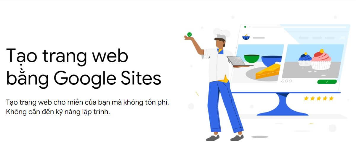 Hướng dẫn tạo website miễn phí bằng Google Sites